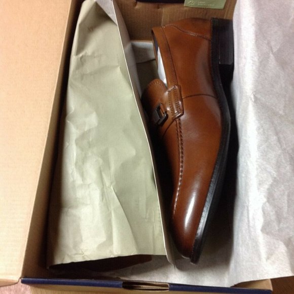 Cole Haan Men\'s Wagner Grand British Tan Leather Bit Loafers 11.5M - New in Box main image 4